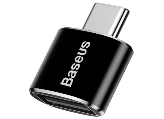 Baseus USB Female to Type-C Male Adapter Converter - Black